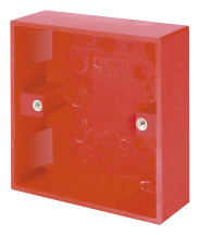 Click 1 Gang 25mm Patress Box - Red