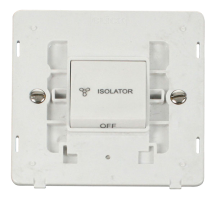 Switch Interior Fan Isolator TP 10A Polar White