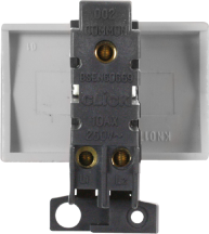 Click MiniGrid 10a 2 Way Paddle Switch Module - Satin Chrome