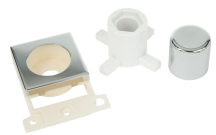 Click MiniGrid Dimmer Module Mounting Kit - Chrome