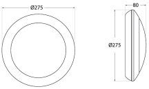 LED B/H WHI ROUND CCT