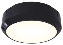 Ansell Delta 13w CCT LED Round Microwave Sensor Emergency Bulkhead - Black