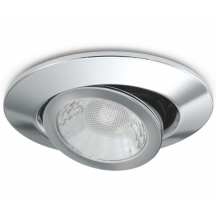 JCC V50 6W LED Fire Rated Colour Selectable Dimmable Tilt Downlight Chrome