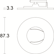 FIREGUARD BEZEL IP20 CH