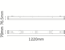 JCC Skypack QR 23W 4ft LED Batten Fitting 4000K