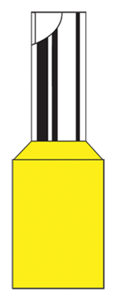 Termtech 70BLFT Ferrule 70mm Yellow