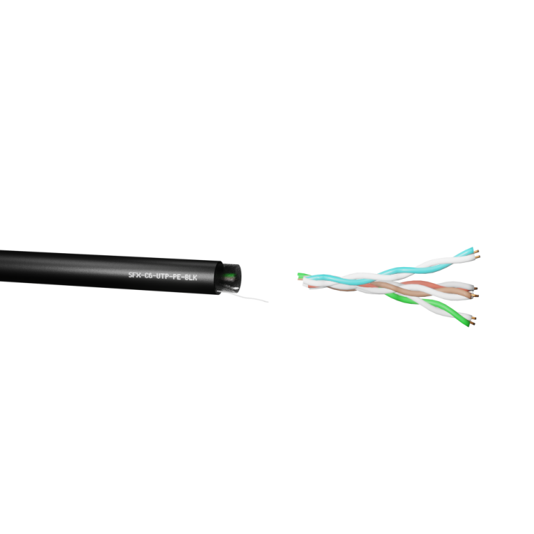 CAT6 EXTERNAL BLACK 305M BOX