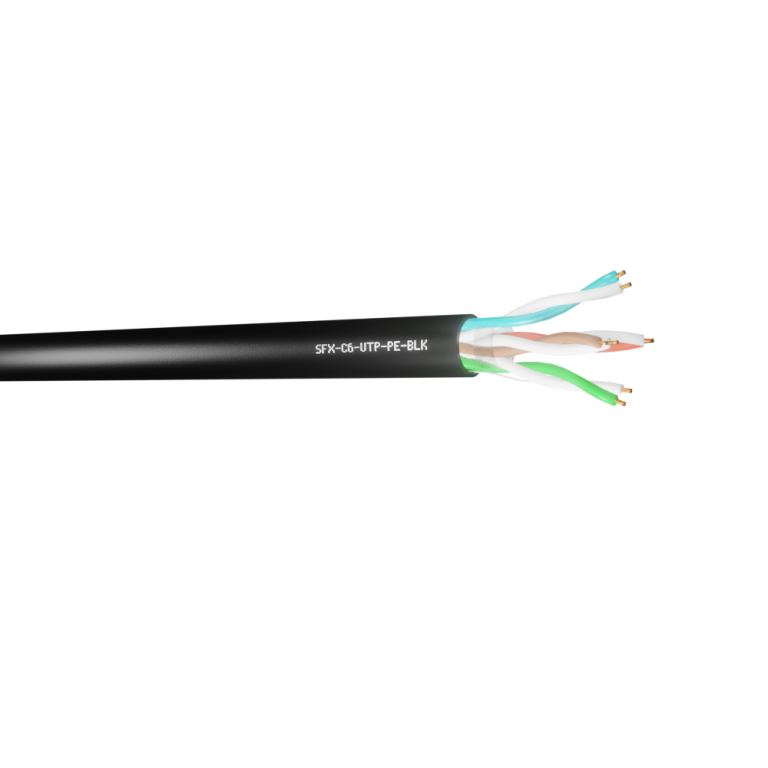 CAT6 EXTERNAL BLACK 305M BOX