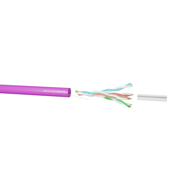 CAT6 UTP LSZH PURPLE 305M BOX