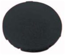 Button Plate Flush Black