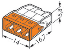 Wago 2273-203 Push-Wire Connector