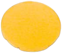 Button Plate Flush Yellow