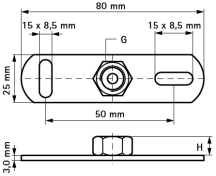 Walraven BIS Wall Plate M6 670