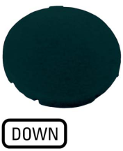 BUTTON PLATE BLACK DOWN