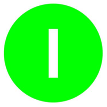 BUTTON PLATE GREEN I