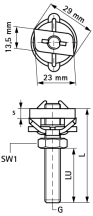 Walraven BIS RapidRail M10X100mm Hammerfix