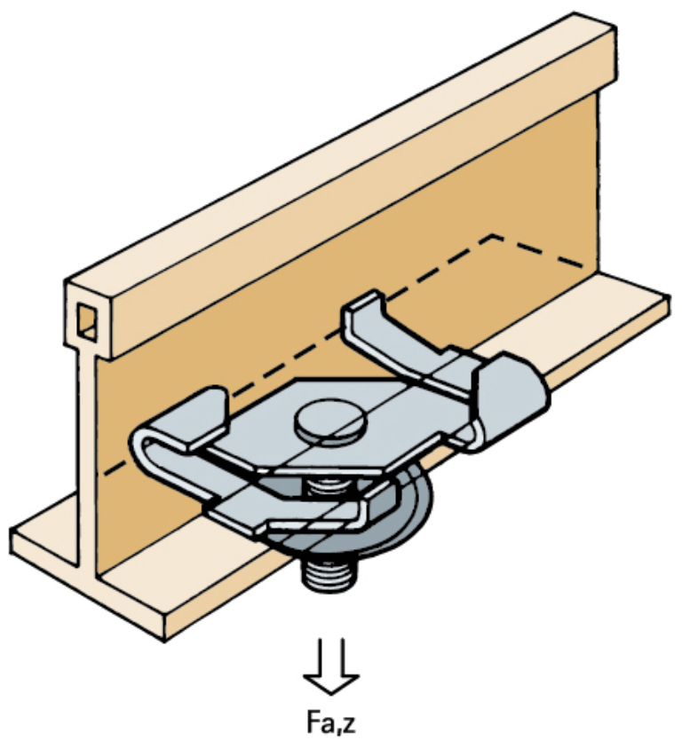 WALRAVEN EM56521607 T-BAR TWIN ON CLIP CLIP 16MM