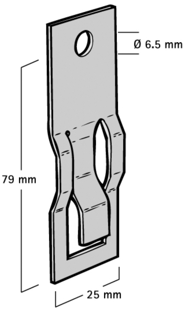 WALRAVEN EM56020002 ABCS TBAR STRAIGHT BRACKET 6.5MM