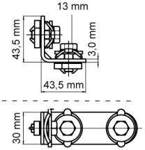 Walraven BIS RapidRail Right Angle Connector