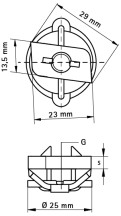 Walraven BIS RapidRail M8 Slidenut