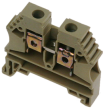 6MM DIN RAIL TERM BEIGE