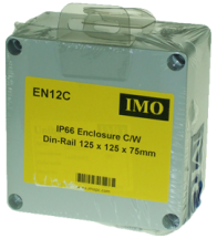 ENCL 125X125X75 C/W DIN