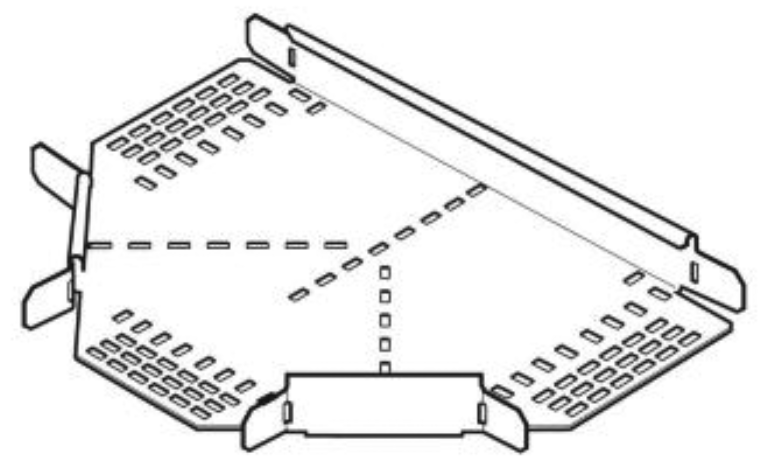 Legrand SRFT225PG Tee 225mm