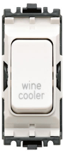 MK Grid 20A DP 1 Way Switch 'Wine Cooler' White with Neon