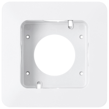 Bezel 1 Gang Flush Mounting 165X165X41mm White