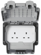 13A 2G UNSW SOCKET IP66