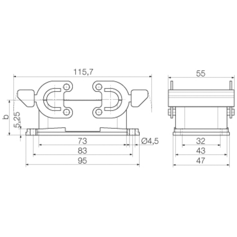 10 Pin Open Housing 