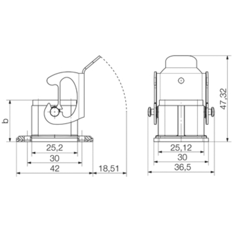 3/4 Pin Open Bulkhead Housing 