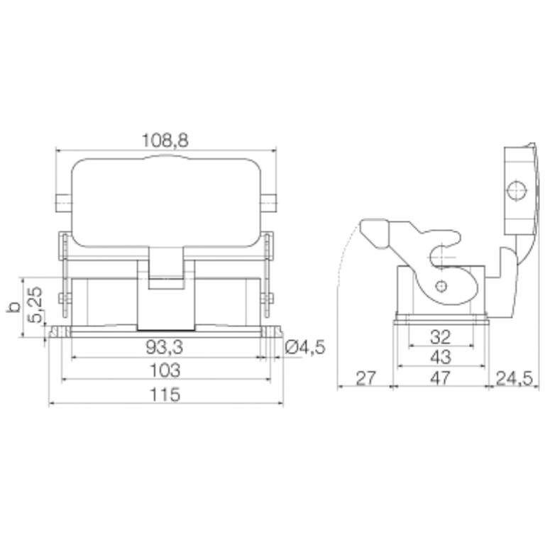 16 Pin Bulkhead Housing 