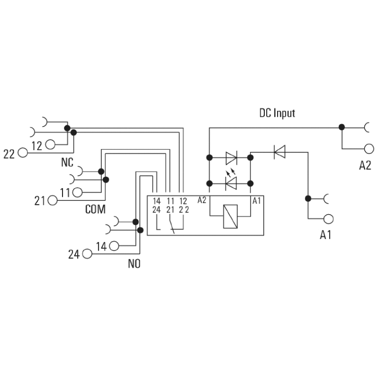 Relay TRS 24VDC 2CO