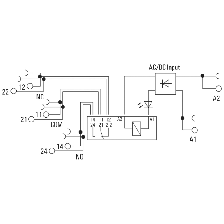 Relay TRS 230VUC 2CO