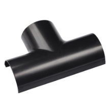 Tee Equal Clip-Over 30x15mm Black