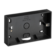 2G PVC BOX BLACK 28MM