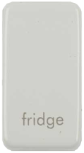 Schneider GET Ultimate Grid Switch Rocker Cap marked Fridge Painted White (Pack of 6)