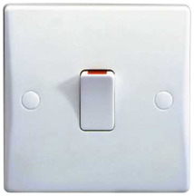 Schneider Ult Slim 20A 2 Pole Switch with Flex Outlet