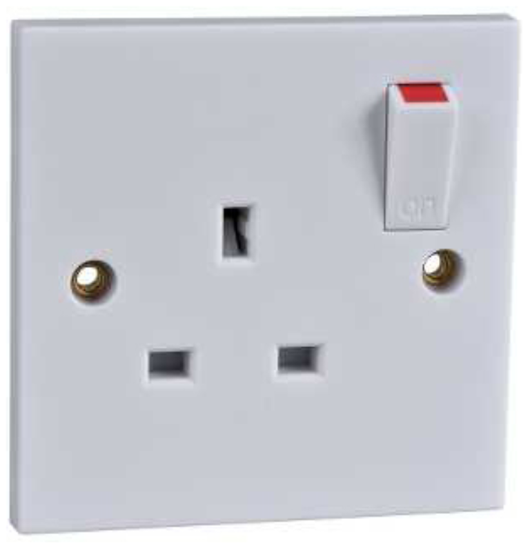 Switched Socket 13A Single Gang