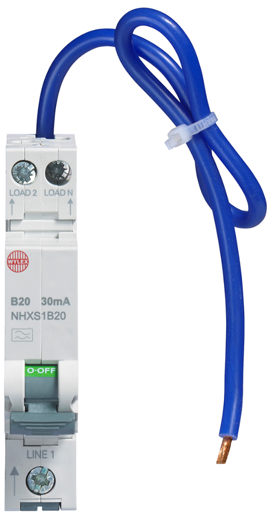 BEW Direct - Wylex NHXS1B20 RCBO SP&N B 20A 30mA