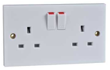 Schnider GET 2 Gang 13A Switched Socket