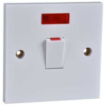 Schnider GET 1 Gang 20A DP Switch With Neon