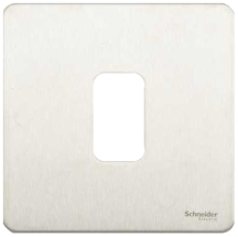 Schneider GET Ultimate 1 Gang Screwless Grid Front Plate Stainless Steel