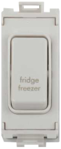 Schneider GET Ultimate 20A Double Pole Grid Switch marked Fridge Freezer