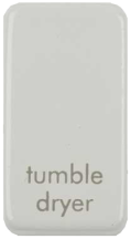 Schneider GET Ultimate Grid Switch Rocker Cap marked Tumble Dryer Painted White (Pack of 6)