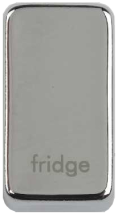 Schneider GET Ultimate Grid Switch Rocker Cap marked Fridge Mirror Steel (Pack of 6)