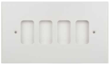 Schneider GET Ultimate 4 Gang Grid Face Plate White