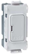 Schneider GET Ultimate 13A Grid Fuse Unit Painted White White Insert