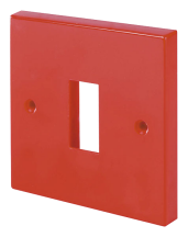 Click 1 Gang Single Plate Single Aperture - Red